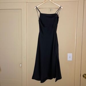 Astr Black Spaghetti Strap Dress
